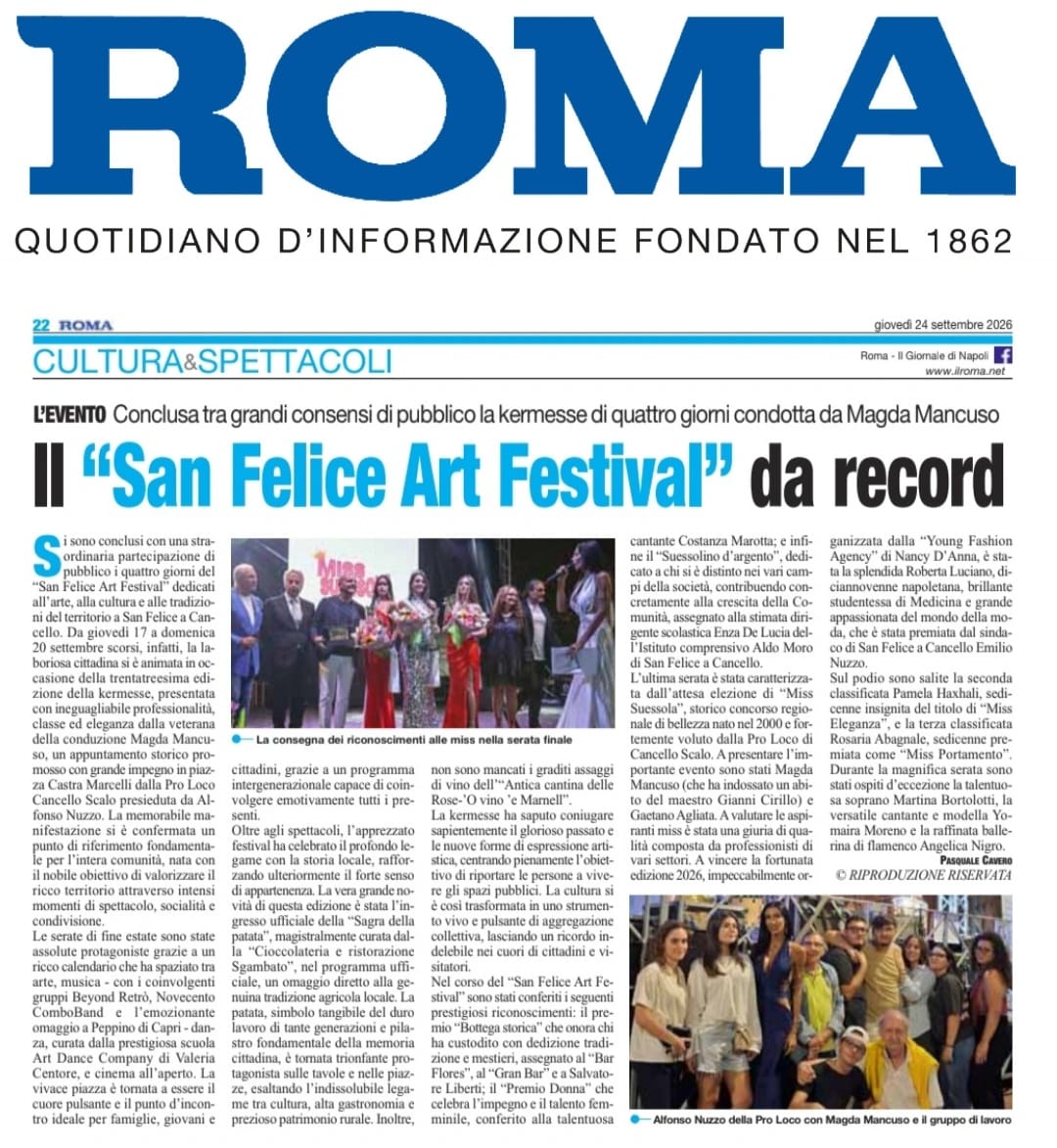 News Pro Loco Cancello Scalo